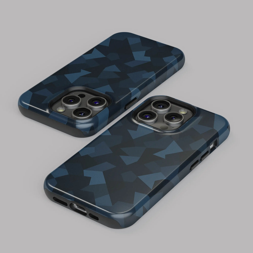 Blue Camouflage - iPhone Tough Case - Fast shipping - Made in Europe