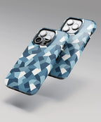 Light blue Camouflage - iPhone Tough Case - Fast shipping - Made in Europe